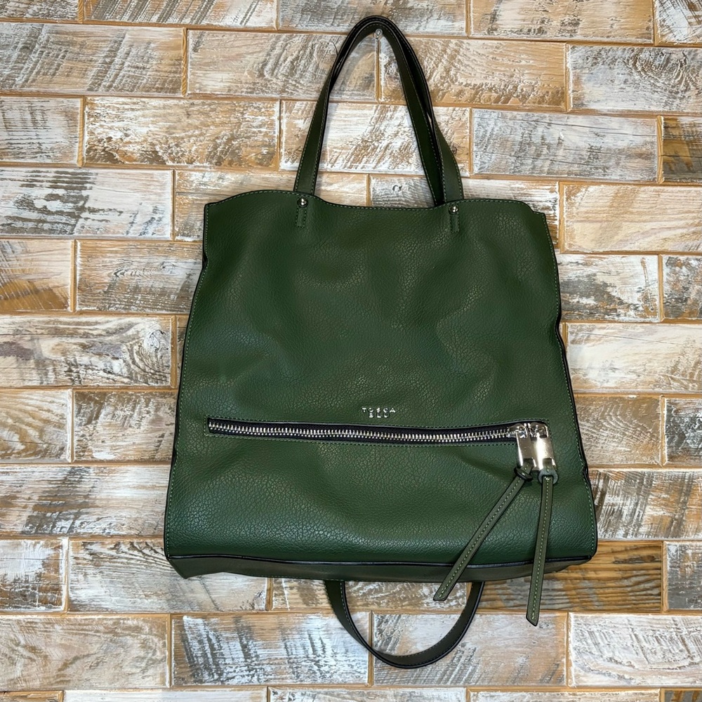 TOSCA BLU Green Tote Luxurious Design